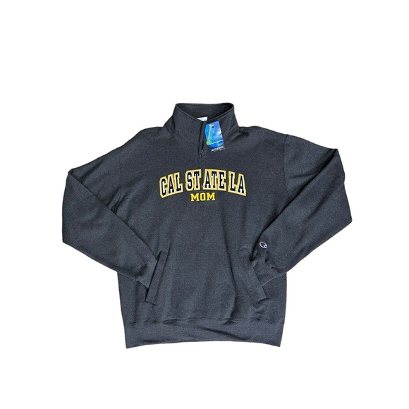 NEW Cal State LA University Champion CSLA Mom Size XL 1/4 Zip Sweatshirt Sweater - Picture 1 of 6